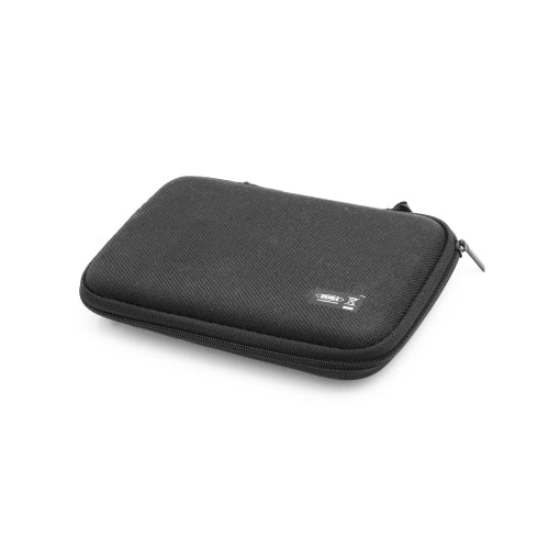 System-S höggheldur snúruhlíf með rennilás (u.þ.b. 2 cm x 9 cm x 15 cm) poki og kassi fyrir MP3 spilara, heyrnartól og snjallsíma