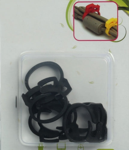 System-S Cable Organizer Clip Cable Fastening Clips Cable Clip Cable Fastener Black Set of 6