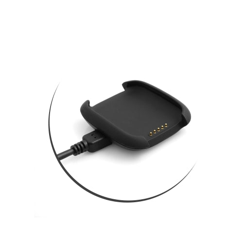 SYSTEM-S USB 2.0 snúra, 80 cm hleðslusnúra fyrir Asus Zen Watch snjallúr, svört
