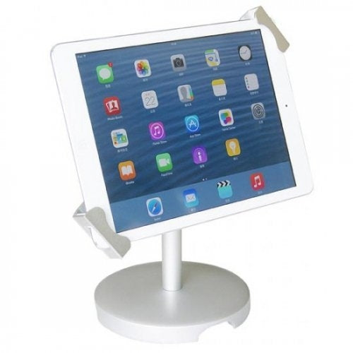 System-S Universal Abschließbarer Aluminium Präsentations Messe Ständer Stand Mount Tisch Halterung für Tablet PC´s von 9.7-12 Zoll