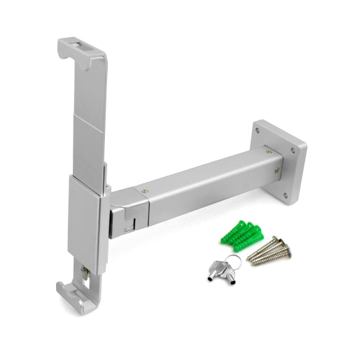 SYSTEM-S Universal Präsentation Wandhalter Haltearm abschließbar Wandhalterung für Tablet PC´s von 9.7-12 Zoll