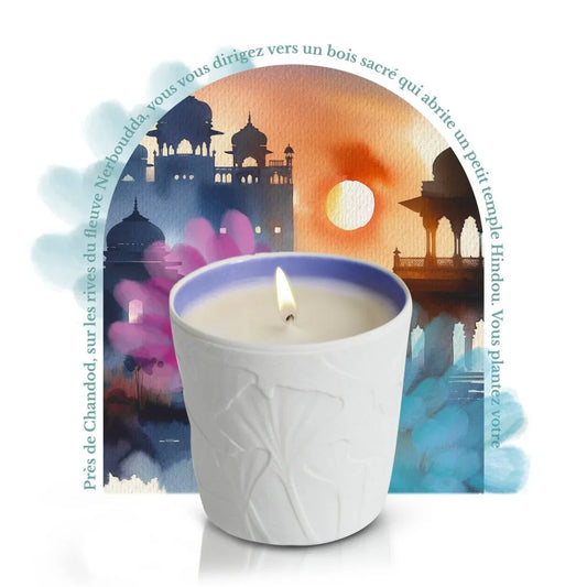 Sandelviður Sacré, ilmkerti, Le Jardin Retrouvé