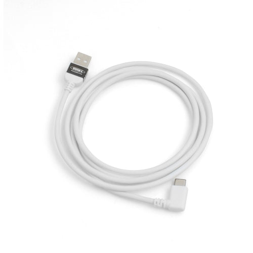 USB 3.1 Typ C 90° rechts gewinkelt zu USB 2.0 A Kabel 100 cm in Weiß