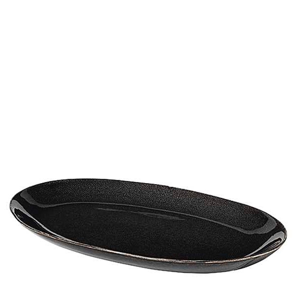 Servierplatte oval Nordic Coal 30cm