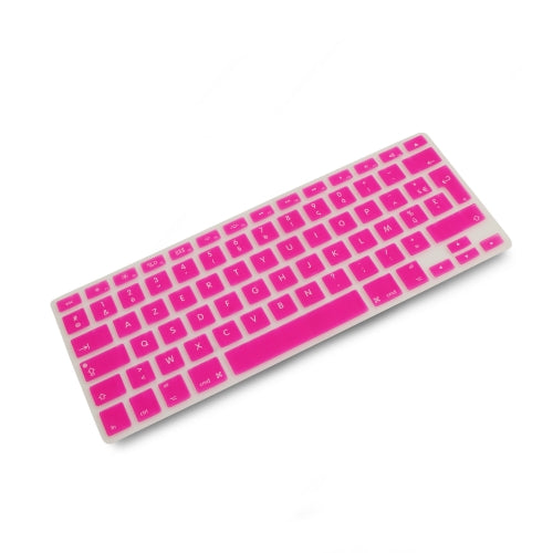 System-S sílikonlyklaborðshlíf AZERTY franskt lyklaborðshlíf fyrir MacBook Pro 13 tommu 15 tommu 17 tommu iMac MacBook Air 13 tommu í bleiku