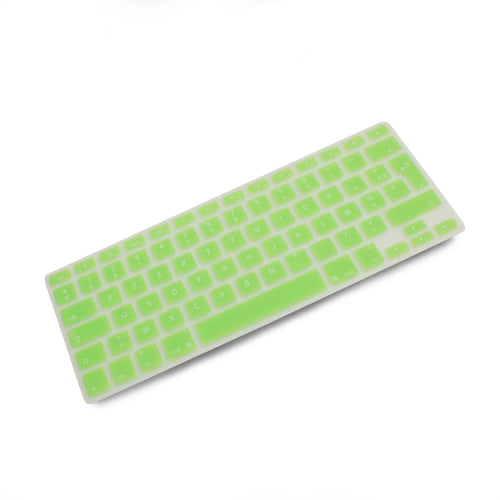 System-S sílikonlyklaborðshlíf AZERTY franskt lyklaborðshlíf fyrir MacBook Pro 13 tommu 15 tommu 17 tommu iMac MacBook Air 13 tommu í grænu