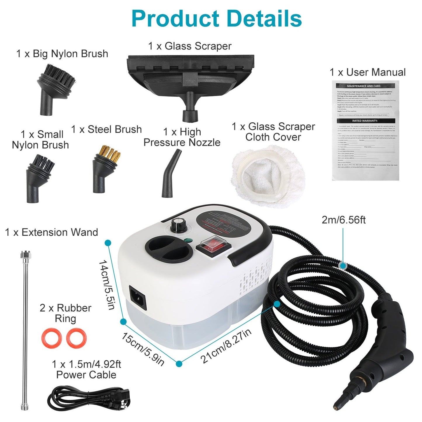 Handheld Steamer Multifunctional Couch and Mattress Cleaner