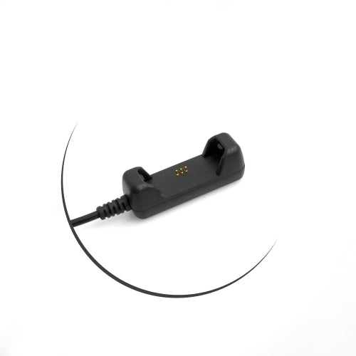 SYSTEM-S USB 2.0 snúra, 19 cm hleðslusnúra fyrir Fitbit Flex 2 snjallúr, svört