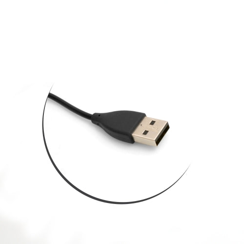 SYSTEM-S USB 2.0 snúra, 19 cm hleðslusnúra fyrir Fitbit Flex 2 snjallúr, svört