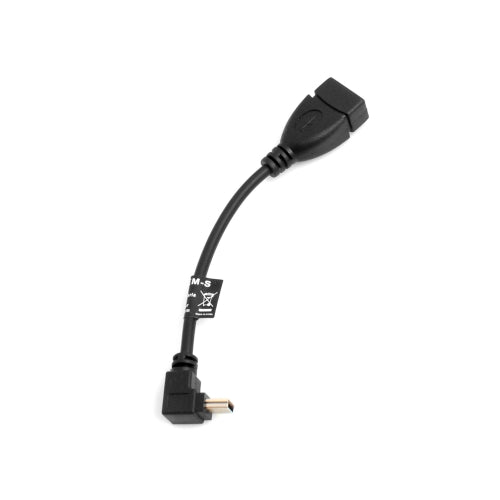 SYSTEM-S Mini USB (karlkyns) USB-On-The-Go hýsingarsnúra með uppáviðhengi í USB gerð A (kvenkyns) millistykki, 13,5 cm