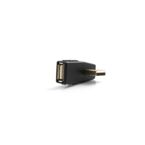 SYSTEM-S USB A kvenkyns í USB A karlkyns 90° rétthyrndan millistykki