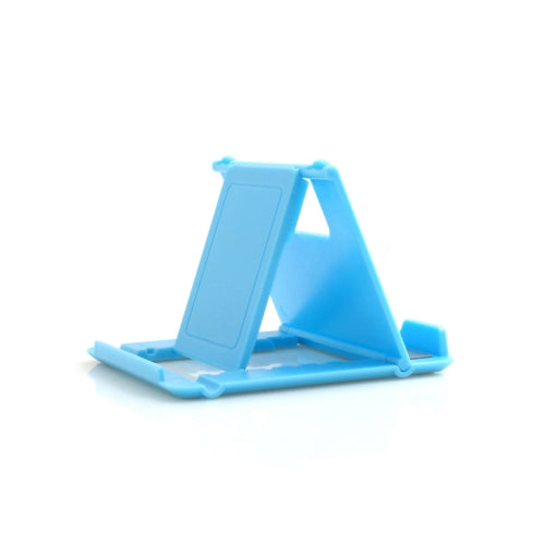 SYSTEM-S Universal Stand Holder Folding Stand Base Tablet Table Mount 6 Levels Tilt Adjustable 60-75° for Tablet PC Smartphone and other Devices in Blue