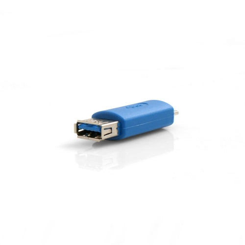 SYSTEM-S USB 3.0 Micro B karlkyns í USB 3.0 Tegund A kvenkyns OTG millistykki fyrir fartölvur