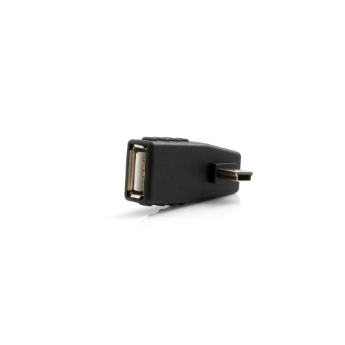 SYSTEM-S OTG millistykki USB A hýsingarinntak í Mini USB karlkyns millistykki 90° vinstri horntengi Kapall fyrir hýsingartæki á ferðinni