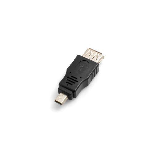 SYSTEM-S OTG millistykki USB A hýsingarinntak í Mini USB karlkyns millistykki fyrir hýsingarsnúru á ferðinni