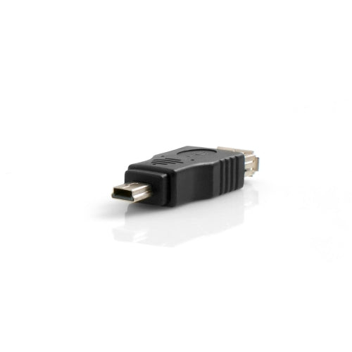 SYSTEM-S OTG millistykki USB A hýsingarinntak í Mini USB karlkyns millistykki fyrir hýsingarsnúru á ferðinni