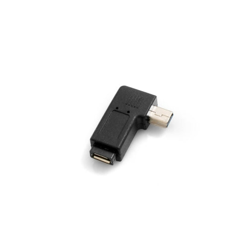SYSTEM-S Micro USB tengi í Mini USB tengi, 90° gráðu hornrétt hornrétt tengi millistykki