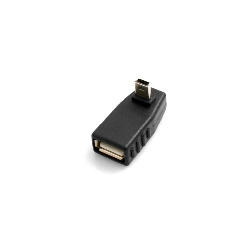 SYSTEM-S USB Typ A Buchse auf Mini USB Stecker 90° Aufwärts Winkel gewinkelt Winkelstecker Adapter