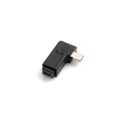 SYSTEM-S Mini USB kvenkyns í Micro USB karlkyns 90° rétthyrndur millistykki