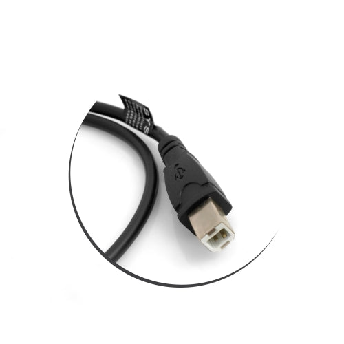 SYSTEM-S USB 2.0 Tegund B Tengitengi fyrir spjaldfestingu, skrúfur, hnetur, 50 cm