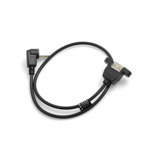 SYSTEM-S USB tegund B karlkyns í USB A kvenkyns tengi fyrir spjaldfestingu USB snúru framlengingarsnúra 50 cm