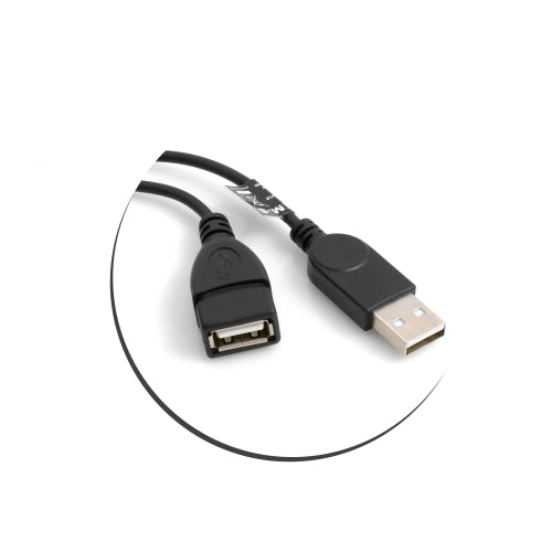 SYSTEM-S 3in1 OTG Host Micro USB (male) to USB A 2.0 (male/female) cable 30 cm