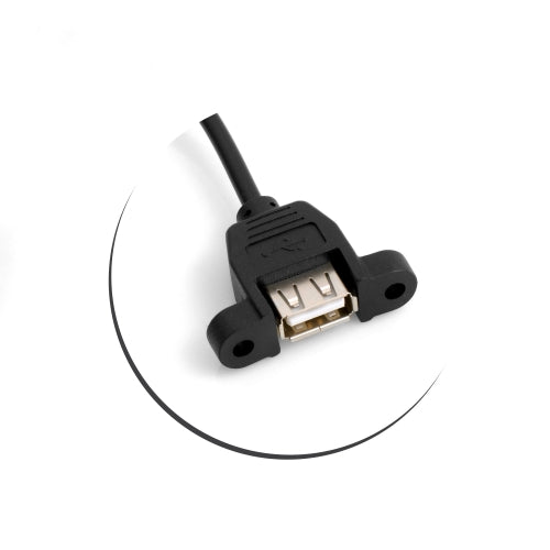 SYSTEM-S USB A karlkyns í USB A kvenkyns tengi fyrir spjaldtengingu, framlengingarsnúra