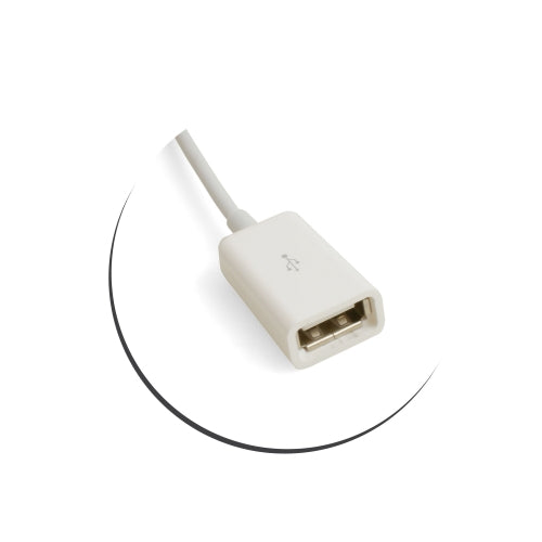 SYSTEM-S USB A kvenkyns í USB A karlkyns gagnasnúra hleðslusnúra 100 cm