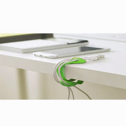 SYSTEM-S cable manager cable clip organizer desk cable clip cable attachment cable guide for desk in white