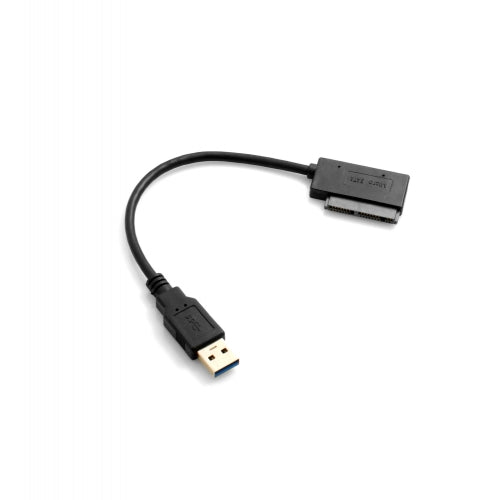 SYSTEM-S USB Type A 3.0 (karlkyns) í 7 + 9 16 pinna 1,8 tommu Micro SATA fyrir HDD harða diska SSD kapall