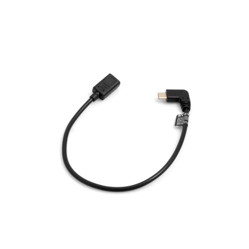 SYSTEM-S USB 3.1 Tegund C tengi 90° hallað við USB 3.1 Tegund C tengisnúra gagnasnúra hleðslusnúra 30 cm