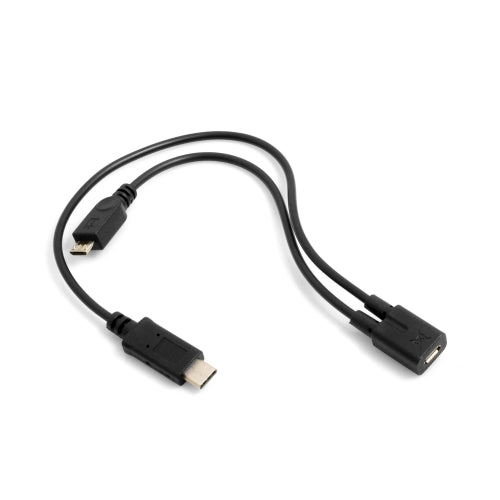 System-S USB 3.1 Type C karlkyns snúruskiptir í Micro USB