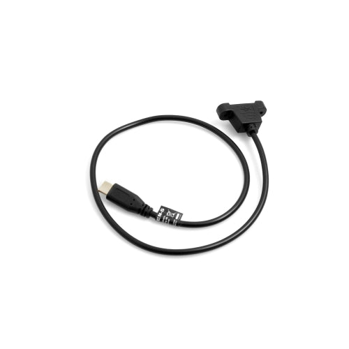 System-S USB Type C í Micro USB snúra fyrir spjaldfestingu, 50 cm