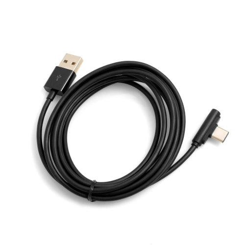 System-S USB 3.1 Type C snúra með hornréttri tengingu við USB A 2.0, 200 cm