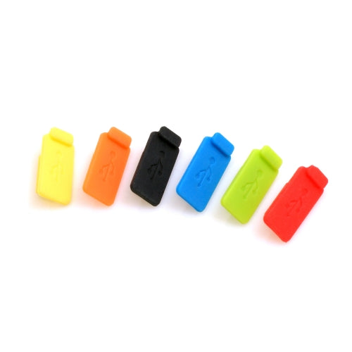 SYSTEM-S Anti Dust Silicone Cover for USB A Socket Dust Protection 6 Pieces