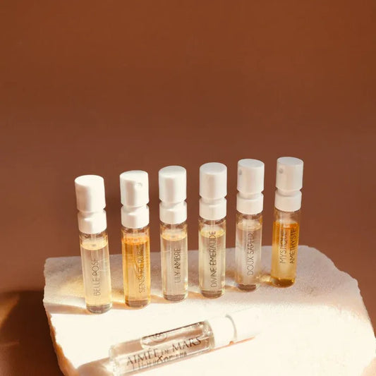 Sýnishornasett - Safn blóma-austurlenskra ilmvatna, 7 x EdP a 1,5 ml, Aimee de Mars