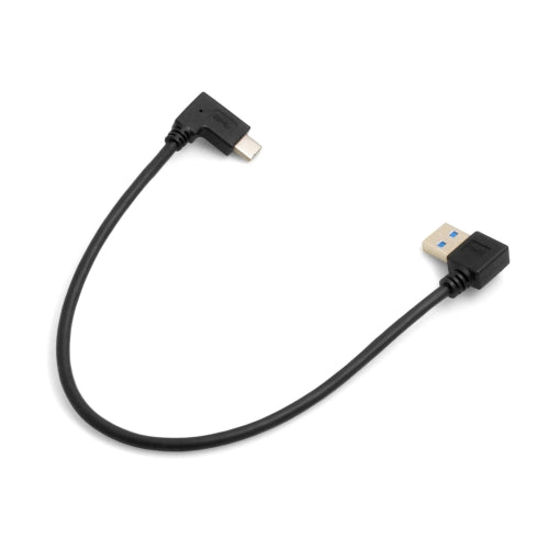 SYSTEM-S USB Type A 3.0 vinstra megin við USB Type C 3.1 vinstra megin, 28 cm gullhúðað tengi