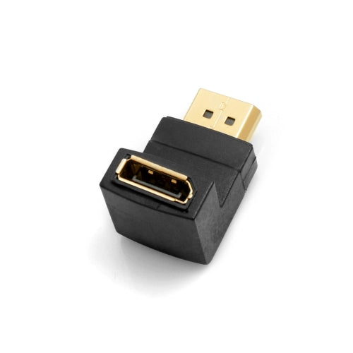 SYSTEM-S DisplayPort (karlkyns) í DisplayPort (kvenkyns) millistykki með niðurhalla