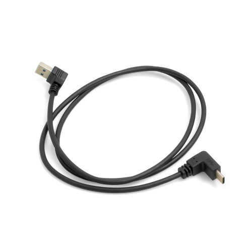 SYSTEM-S USB Type A 3.0 cable up angle to USB Type C 3.1 angled 97 cm