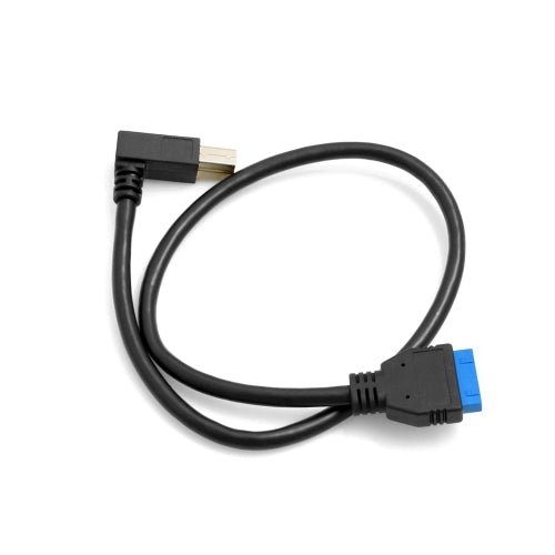 SYSTEM-S USB Type B 3.0 vinstri hornréttur á 19 pinna móðurborðssnúra