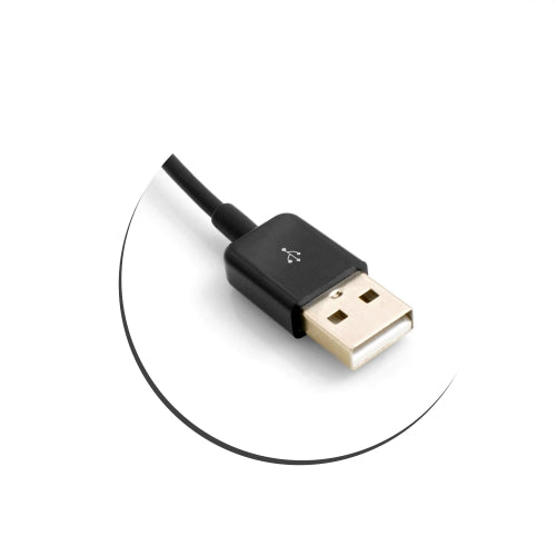 SYSTEM-S USB 3.1 Type C karlkyns 90° hallandi við USB A 2.0 karlkyns snúra, 20 cm, svört