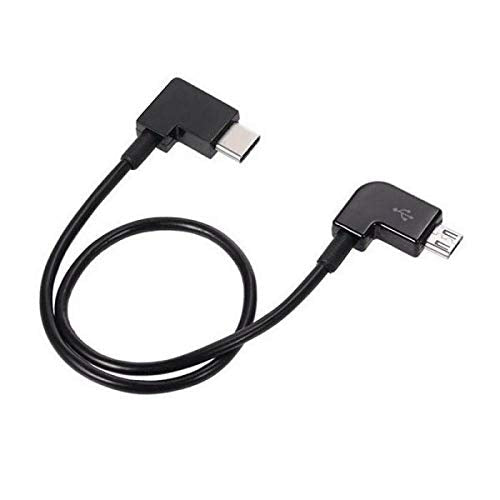 Micro USB í 3.1 Type C vinklaður snúra, 30 cm, fyrir Bosch Intuvia rafhjól