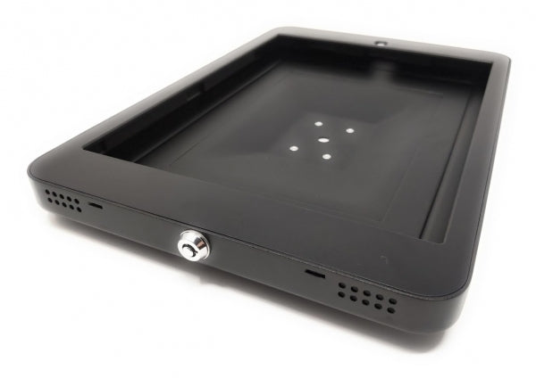 SYSTEM-S Abschließbare Wandhalterung für iPad Pro 12,9 Zoll (nur 2015+2017) in Schwarz