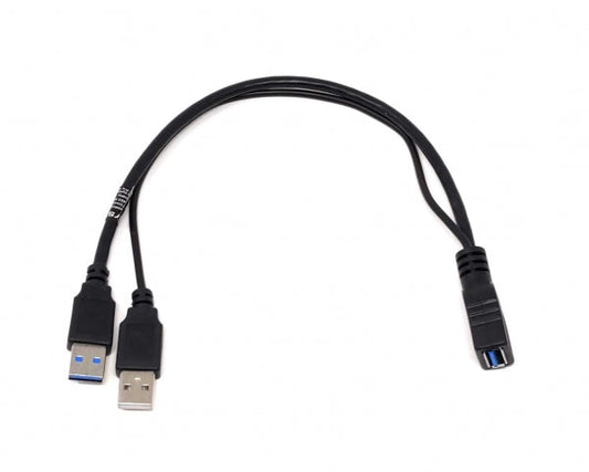 System-S Y cable USB Type A 3.0 female to 1 x USB Type A 3.0 and 1 x USB A Type 2.0