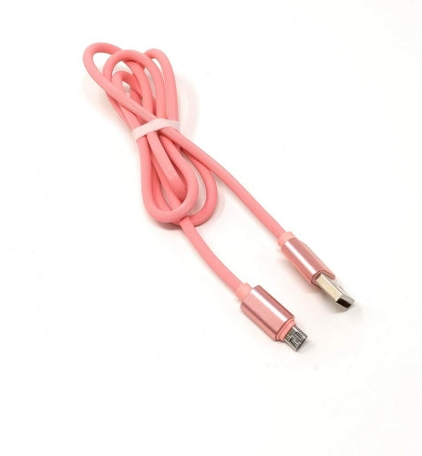 System-S USB snúra af gerðinni ör í gerð A 90 cm bleik hraðhleðsla 6,5A (hámark)