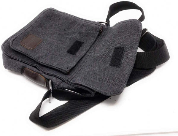 SYSTEM-S alhliða axlartaska með 5 hólfum, 24 cm, svört