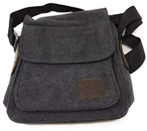 SYSTEM-S alhliða axlartaska með 5 hólfum, 24 cm, svört