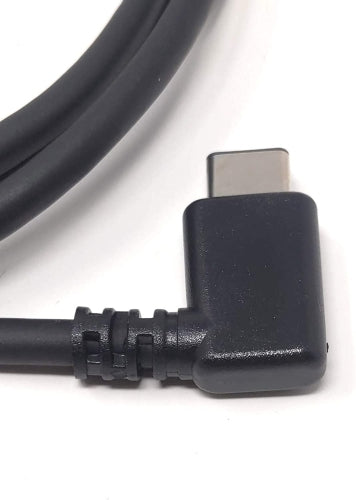 System-S USB 3.1 Type C 90° hallaður í USB 2.0 A snúru 100 cm