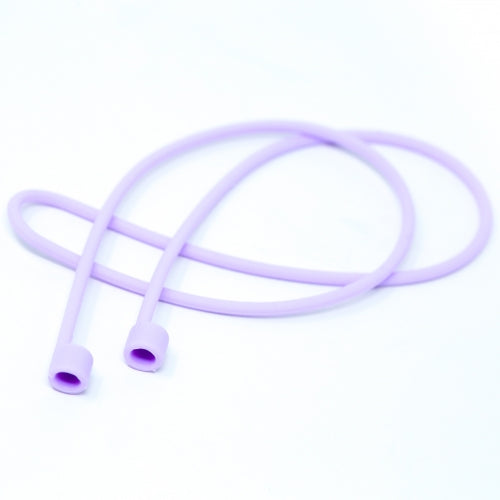 System-S 1x sílikonhaldari fyrir AirPods heyrnartól í fjólubláum lit.
