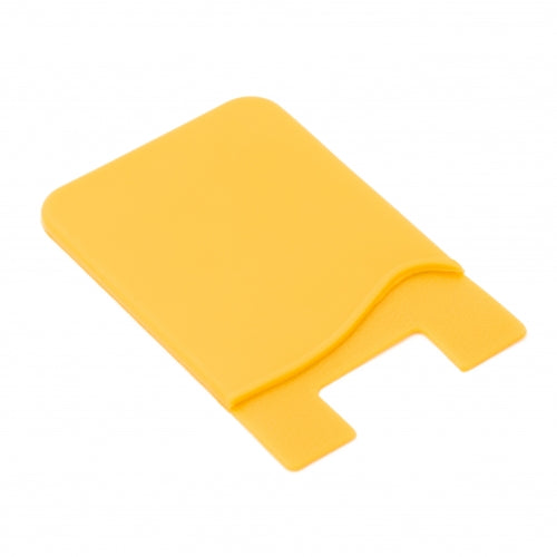 System-S 10x Smartphone Card Holder Silicone Case Card Case in Yellow
